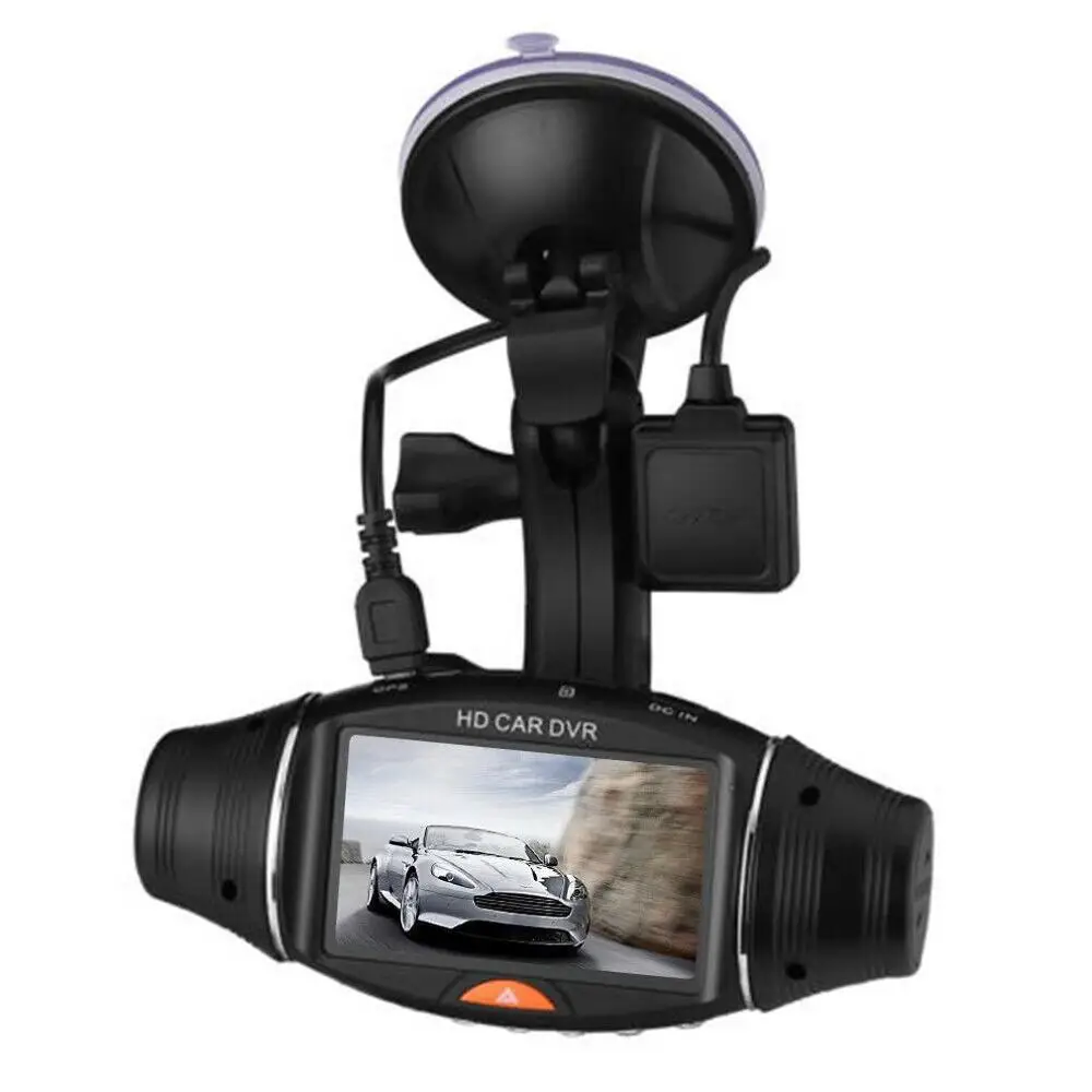 Двойной объектив вождения рекордер R310 Gps трек вождения рекордер супер широкий угол ночного видения изысканно разработанный прочный