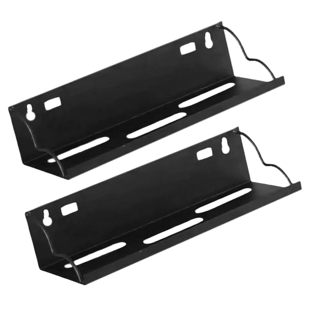 2x  Iron Wall Mounted Storage Shelf Flowerpot Rack Hanging Display Shelf 