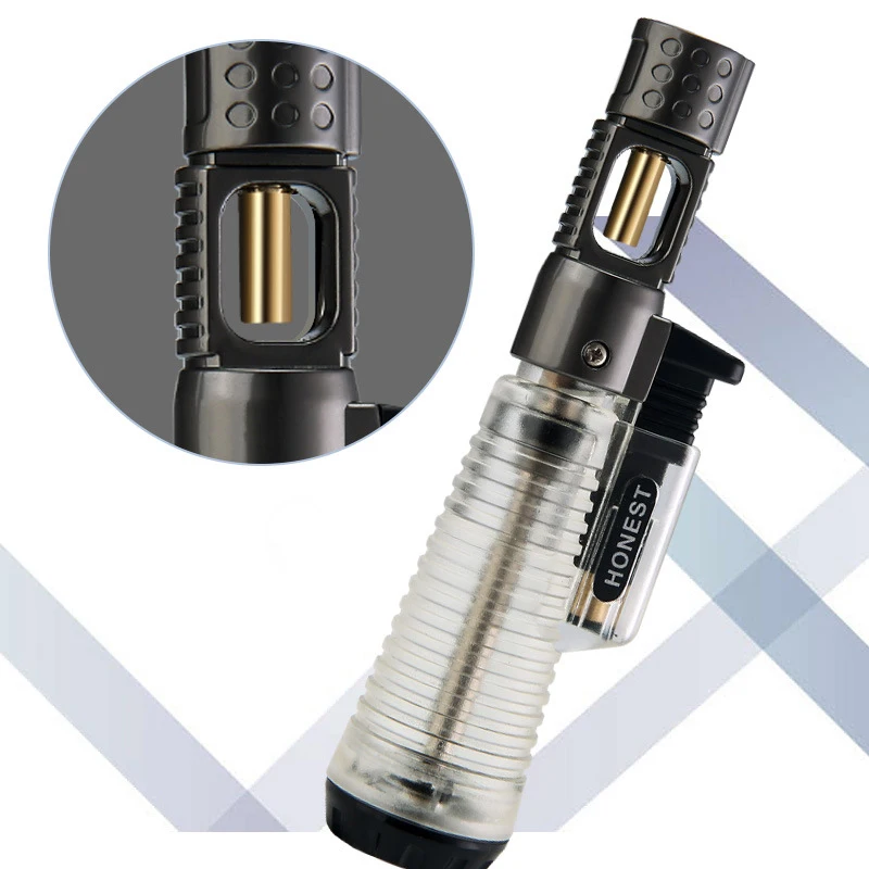 HONEST зажигалка аксессуары для курения пламя бутановый распылитель фонарь гаджеты
