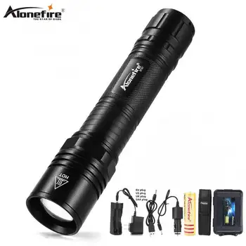 

AloneFire X721 Powerful LED Flashlight Zoomable Tactical flashlight Rechargeable 18650 Waterproof Torch Cree t6 LED Light