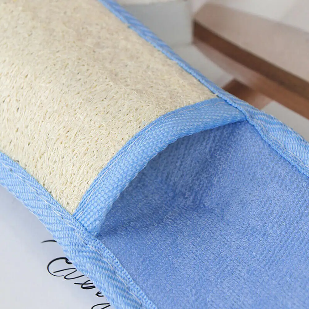 3pcs Natural Loofah Bath Rubbing Long Bath Towel Shower Massage Scrubber Sponge Skin Cleaning Tool