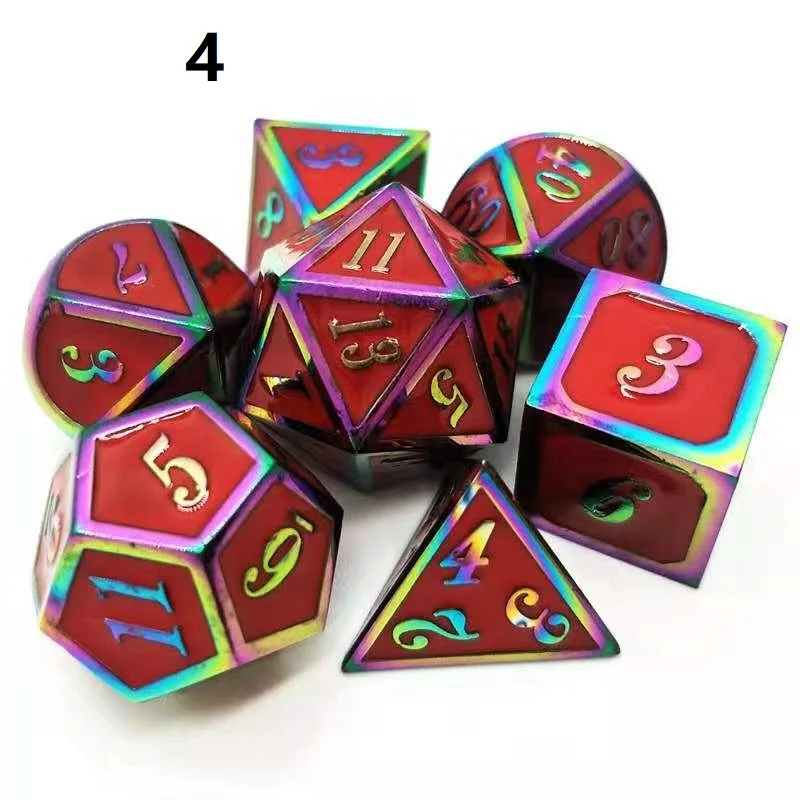 Новейшие высококлассные 7 шт./компл. игральные кости DND набор dados rpg настольная