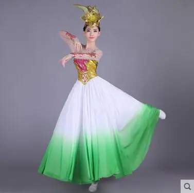 Китайский народный танец платье - Цвет: 1