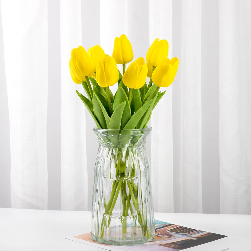 1Pcs-Tulip-Artificial-Flowers-Real-touch-artificiales-para-decora-Bouquet-Flowers-For-Home-Gift-Wedding-Decorative