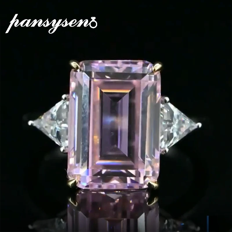 

100% Solid 925 Sterling Silver Sona Diamond Citrine Gemstone Ring Wedding Cocktail Patry Fine Jewery Rings for Women Wholesale