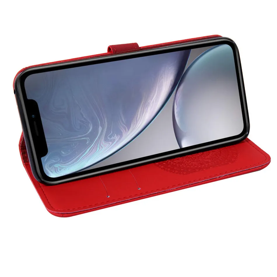 Чехол для телефона Apple iphone X XS XR 11 Pro Max 6 6S 7 8 Plus 5 5S Ретро Цветочный чехол для телефона флип-чехол Кожаный чехол-кошелек D22F
