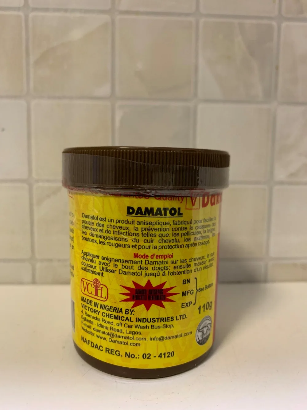 2 шт/лот Damatol волосы, кожа головы и лечение кожи 110 г