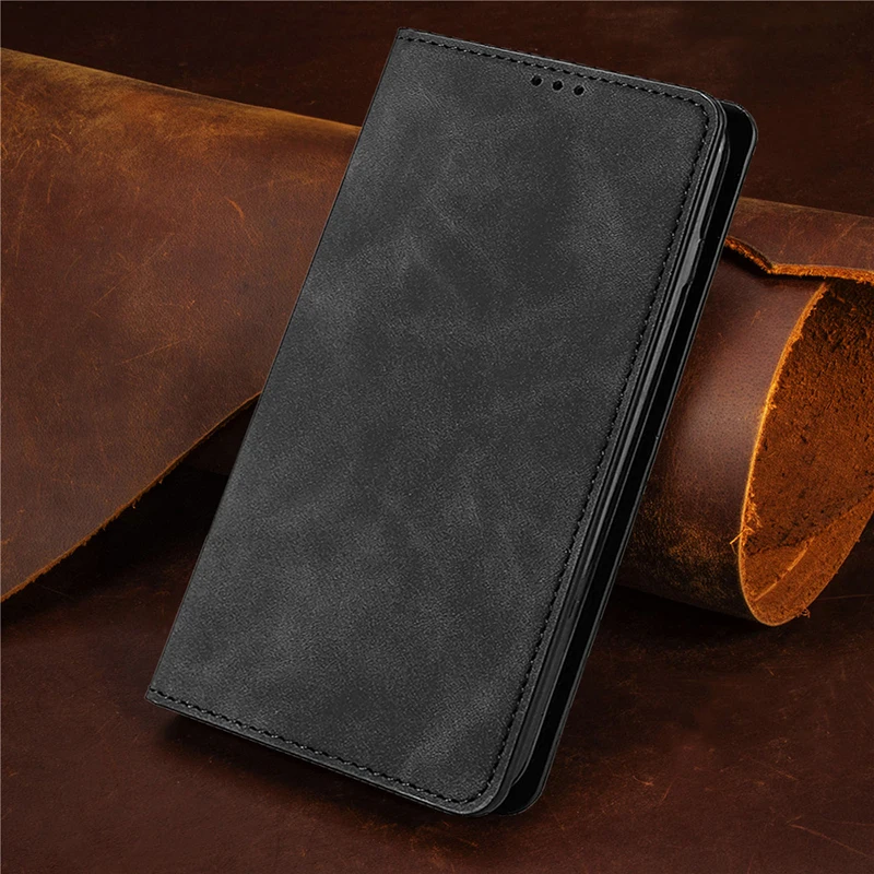 Кожаный флип чехол для Samsung Galaxy S10 S9 S8 Plus S10e Note 10 9 A6 A7 A8 2018 держатель карт Магнитный