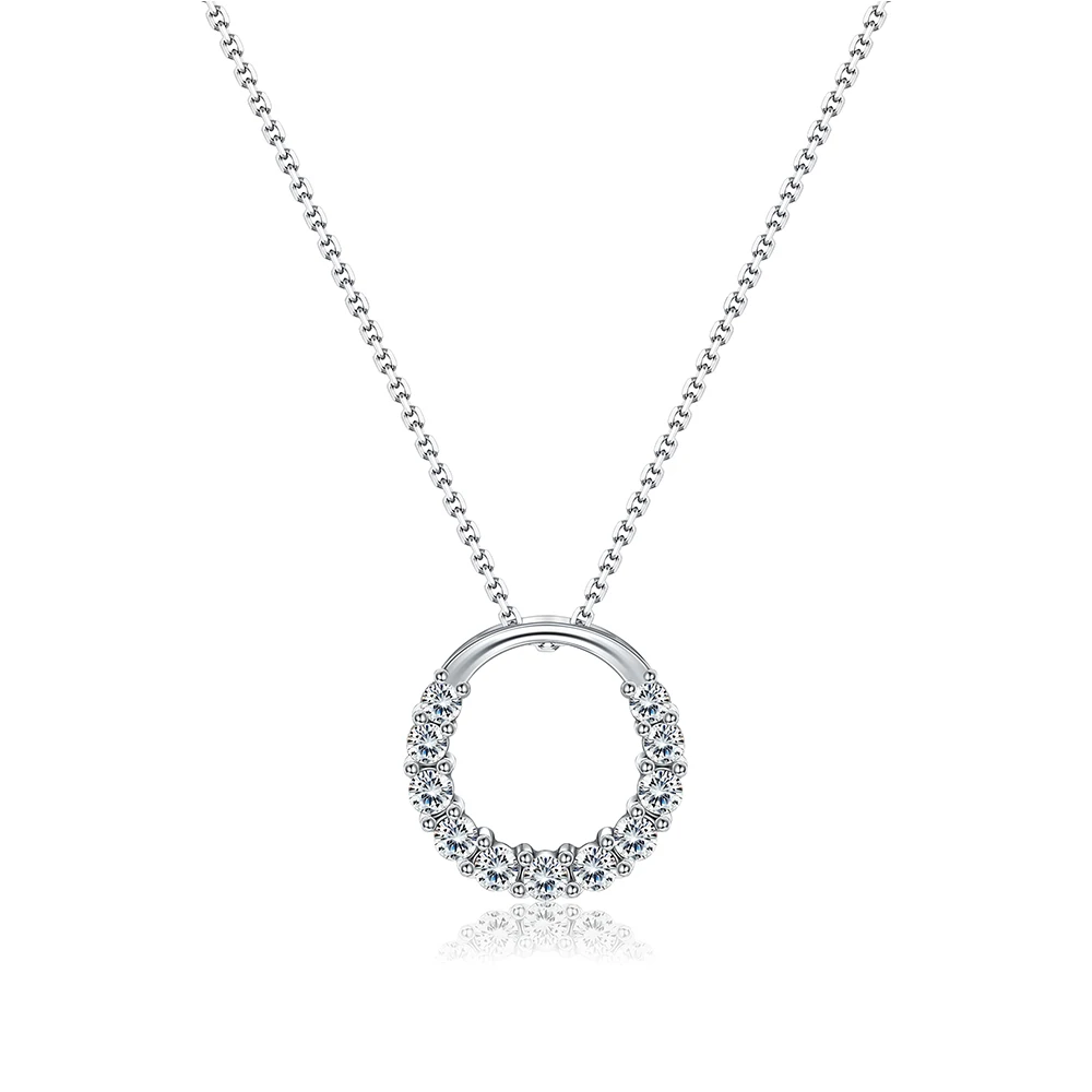 SILVERHOO, акция, новинка, блестящий кристалл, звезда, круг, 925 пробы, серебро, женская подвеска, ожерелье, ювелирное изделие, подарок, Черная пятница, предложения
