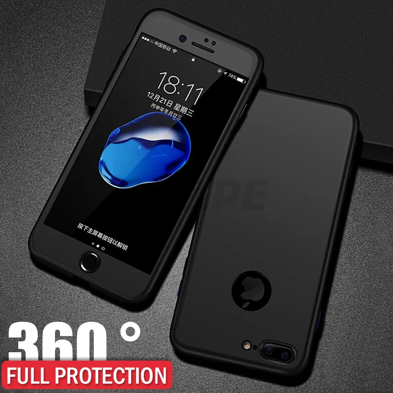360 чехол с полной защитой для iPhone 11 Pro XR X XS Max чехол для телефона для iPhone 7 8 6 6s Plus 5 5S SE X 11 чехол s Coque Shell