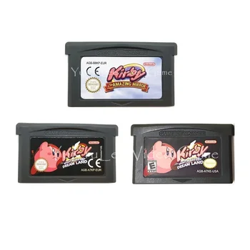 

KirbySeries 32 Bit Video Game Cartridge Console Card for Nintendo GBA Series Consoles English Language
