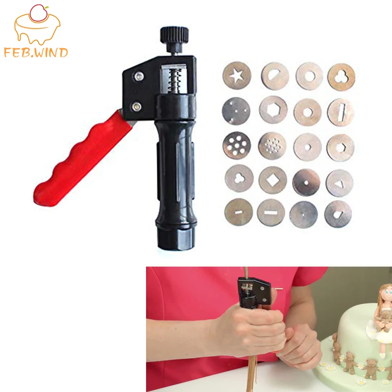 Febwind Cake Decorating Tools Fondant Extruder Modelling Fondant Press