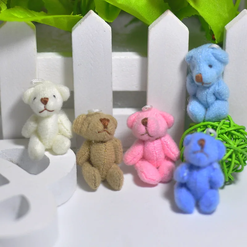 1 шт. Kawaii маленькие медведи плюшевые мягкие игрушки жемчужные бархатные куклы подарки мини плюшевый медведь