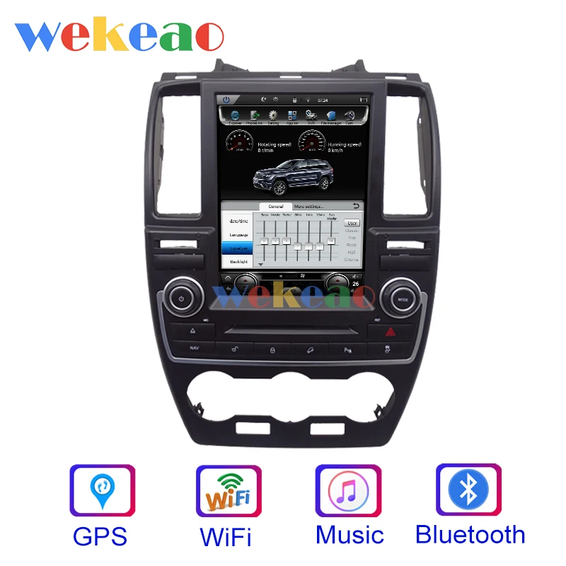 Wekeao вертикальный экран 10,4 ''Android 8,1 автомобильный Радио gps навигация для Land Rover Freelander 2 DVD Автомобильный плеер 2007