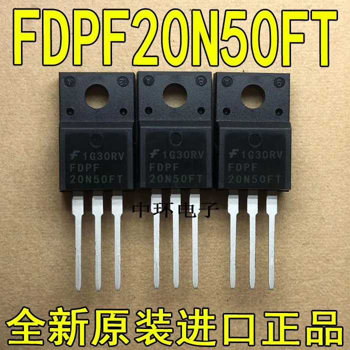 10 шт./лот FDPF20N50 TO-220F 500V