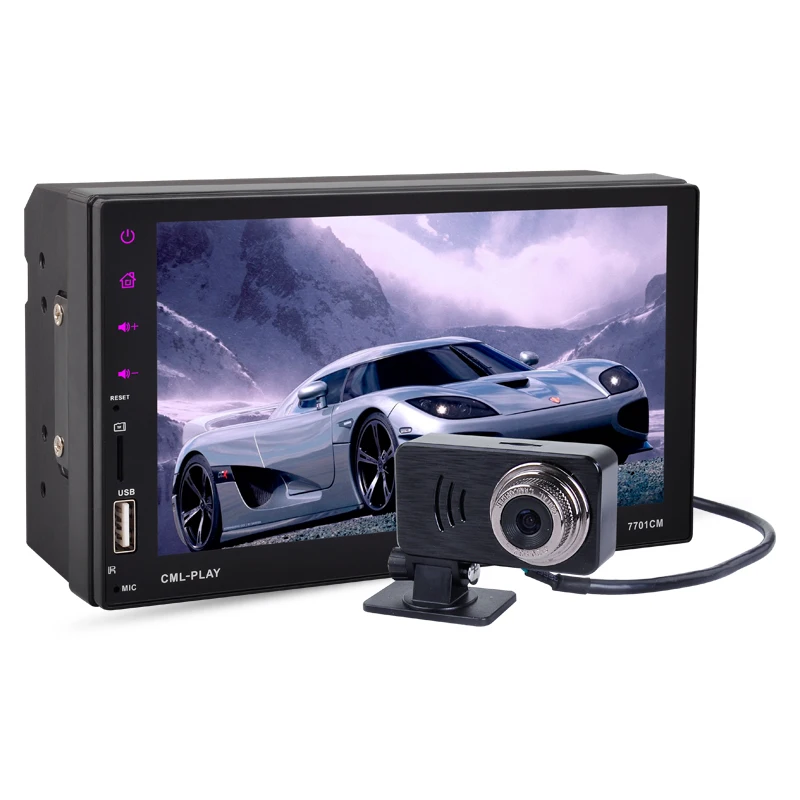 Автомагнитола MP5 с сенсорным экраном 9 языков 2 DIN 7 дюймов Bluetooth FM/TF/USB функция