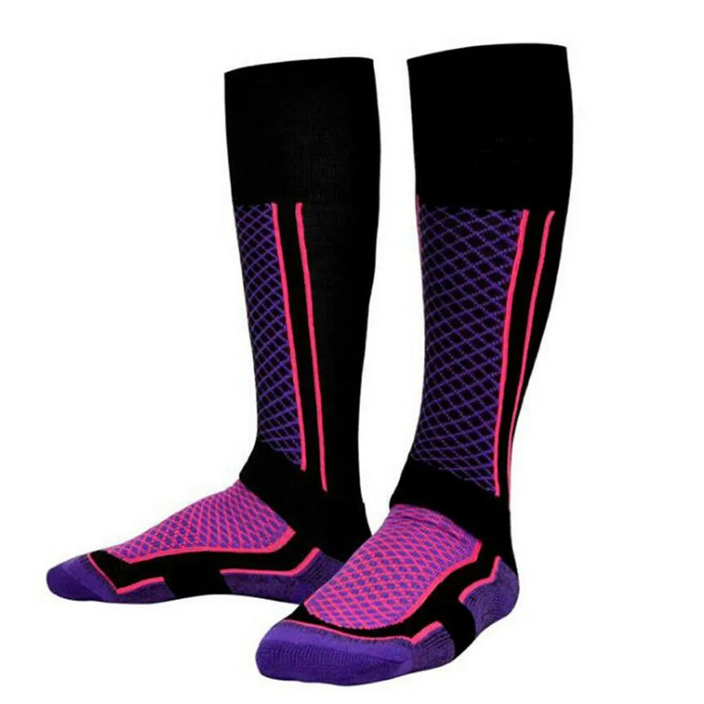 1 пара носков унисекс с высоким голенищем, мужские и женские зимние теплые носки, лыжные носки для пеших прогулок, Спортивные Чулки для спорта на открытом воздухе# T10