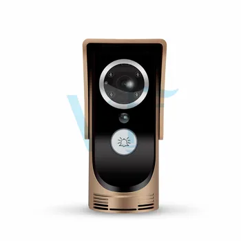 

5pcs/lot Free Shipping WIFI Visual Intercom Wireless Videoportero Doorbell Phone Remote Unlock APP Control VF-DB01