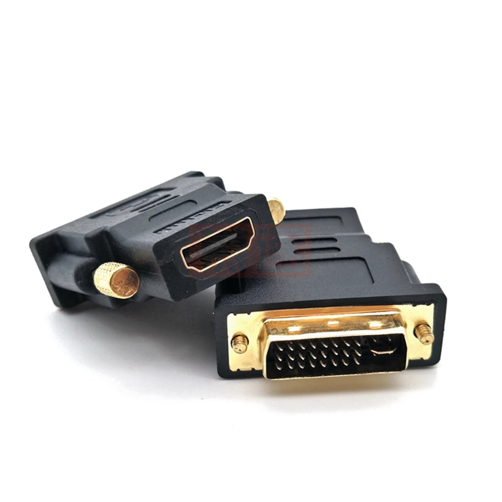 DVI 24+1 To HDMI Adapter Cables 24k Gold Plated Plug Male To Female HDMI To DVI Cable Converter 1080P For HDTV Projector Monitor