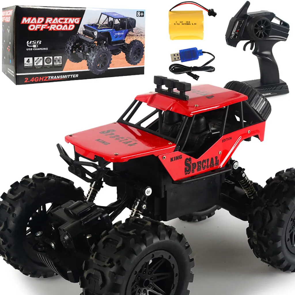 Четырехканальный 1:10 пульт дистанционного управления автомобиль 4WD внедорожник Зарядка дистанционного автомобиля скалолазание RC автомобиль игрушка для детей подарок 12,20