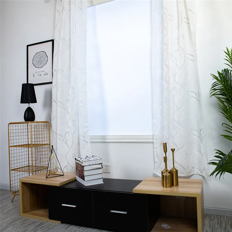 Trees Sheer Curtain Tulle Window Treatment Voile Drape Valance Fabric curtains for bedroom rideaux pour le salon  #4O09 (20)