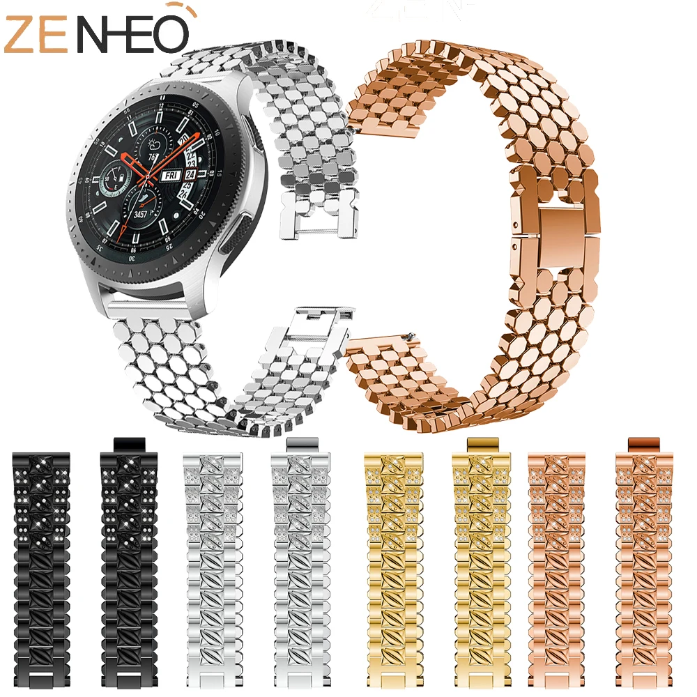 

New arrival 22mm Metal Bracelet watch band for Samsung Galaxy 46mm Wristband Replacement For Samsung Gear S3 watches strap