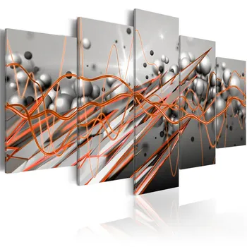 

5 Panel Ball Poster modern Abstract canvas painting Colorful Line Prints Wall art pictures for Living Room Home Decor