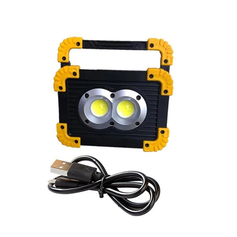 20W COB Led Rechargeable Work Light Emergency Lamp Hand Torch Camping Tent Lantern USB Charging Portable Power Bank Searchlight