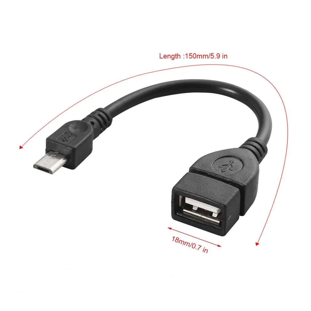1 шт. 119*17*10 мм USB OTG A Female to Micro 5 Pin Мужской Кабель-адаптер для samsung оптовая продажа |