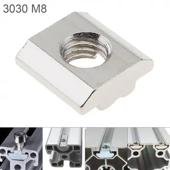

1PCS M8 for 30 Series Slot T Nut Sliding T Nut Hammer Drop in Nut Fasten Connector 3030 Aluminum Extrusions