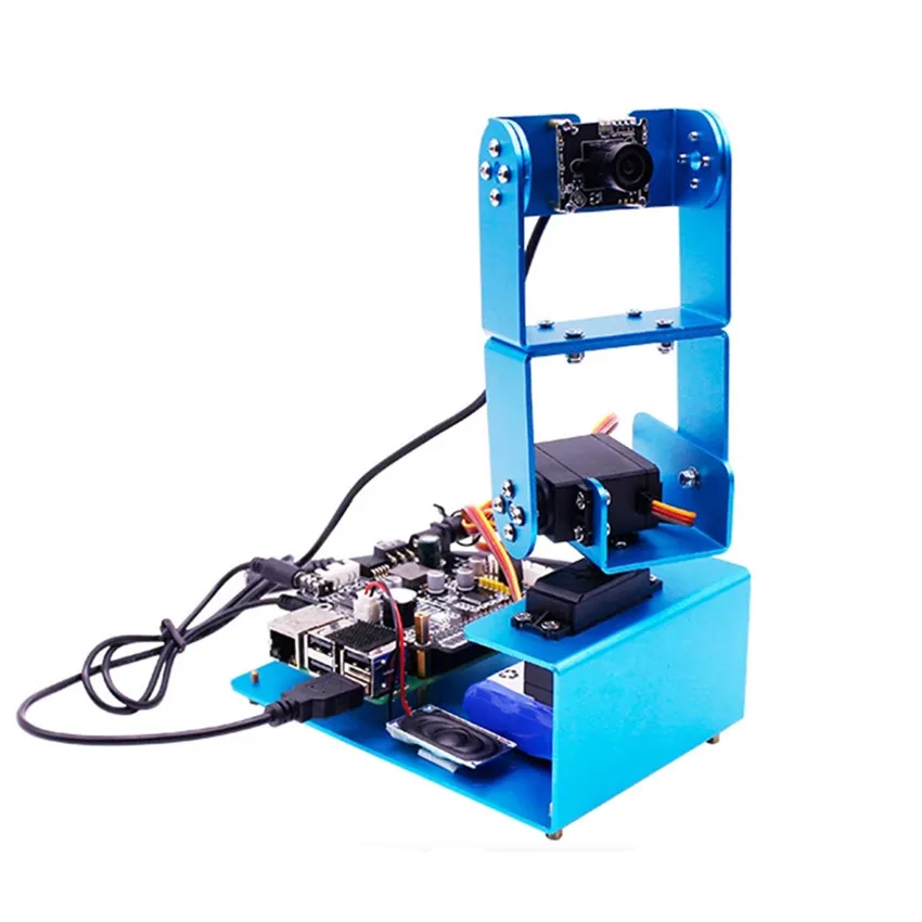 

Yahboom Raspberry Pi 4th Generation 4B / 3B + AI Camera Gimbal Vision Robot OpenCV Face Recognition Kit Smart Toy Gift