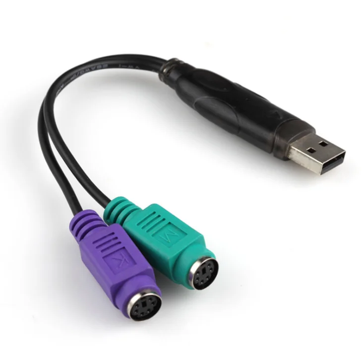 Универсальный USB-кабель со штекером на 6-контактный PS2 Для PS/2 Female Y-образный