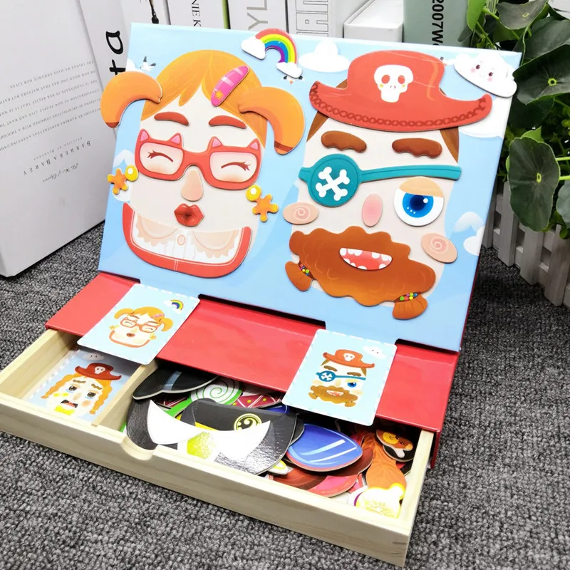 

Magnetic Puzzle Children Magnet Magnetic Book Tile 2-3-4-5-6-Year-Old Baby Early Childhood GIRL'S And BOY'S Educational Toy