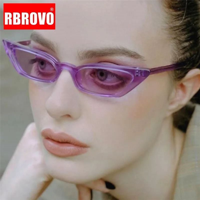 RBROVO 2019 ретро конфеты Солнцезащитные очки для женщин Роскошные кошачий глаз