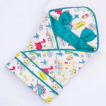 

Sleeping Bag Blanket Bedding Package Cartoon Winter Fall Cotton Silk Newborn Receiving Baby Unisex 0-3 Months Wrapped Envelope