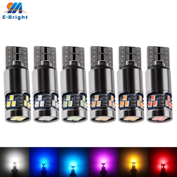 

w5w 194 T10 Canbus 2016 18 SMD Led Bulb NO ERROR Turn Parking Door Signal Side Maker Indicator Light Car DC 9-28V White Red 1pcs