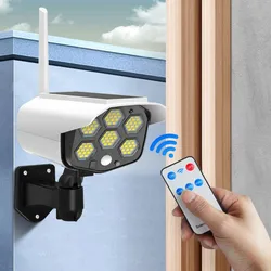 Solar Light Motion Sensor Security Dummy Camera Wireless garden decoration Outdoor Flood Light IP65 Waterproof 35 LED Lamp Home