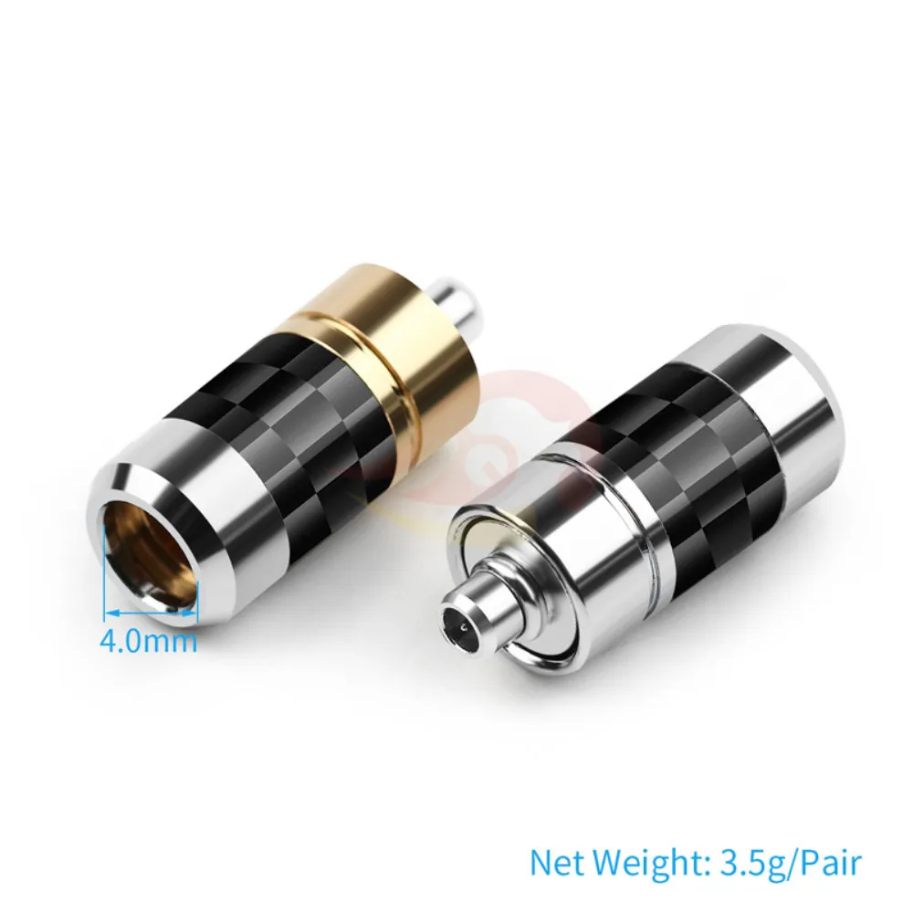 Earphone Pins MMCX Jack Connector For A2 SE215 SE315 SE425 SE535 SE846 Hifi Headset Adapter Rhodium Plated Audio Plug