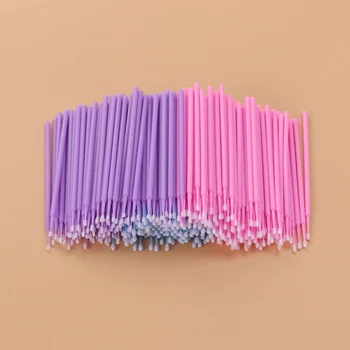 

300pcs Disposable Micro Applicator Brushes Eyelash Extension Cotton Swab Eyelash Micro Brush (100pcs Size L Light Blue + 100pcs
