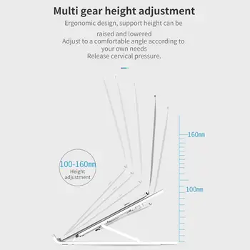 

Portable Foldable Laptop Stand Support Base Notebook Holder Bracket Pro Riser Stand Air HP Lapdesk Computer Cooling For C2Z9