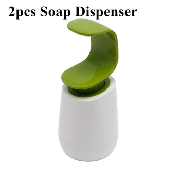 

2pcs Manually Pressing Soap Lotion Dispenser Kitchen Bathroom Accessories Container Soap Liquid Organizer Kitchen Cleaner Tool