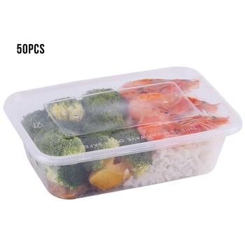 

Thickened Disposable Square Lunch Box Plastic Takeaway Food Box Transparent Fast Food Bowl Jewelry Plastic Storage Container