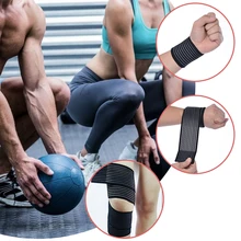 Эластичная Повязка на лодыжку, поддержка ног, налокотник, повязка для запястья, компрессионная поддержка колена для спорта, дышащий фиксаж голени, безопасность 40~ 180 см, 2 шт