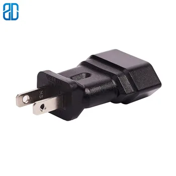 

USA Male to Europe 2Pin Female AC Adapter Nema 1-15P to EU Female AC Connector for European Travelers to America/Japan