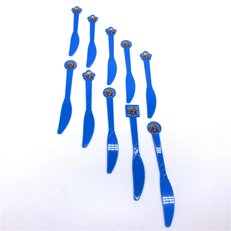 Knives-10pcs Disney Мститель Капитан Америка 1,1*1,8 м День рождения украшения детских товаров, одноразовая посуда Праздничная скатерть для будущей мамы - Цвет: Knives-10pcs