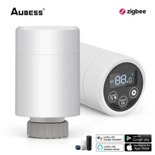 ZigBee3.0 – actionneur de radiateur thermostatique intelligent TRV, régulateur de température, Programmable Via Alexa Google