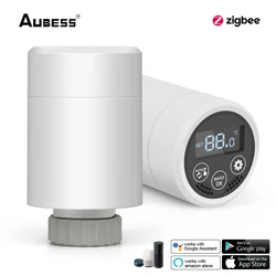 ZigBee3.0 – actionneur de radiateur thermostatique intelligent TRV, régulateur de température, Programmable Via Alexa Google 