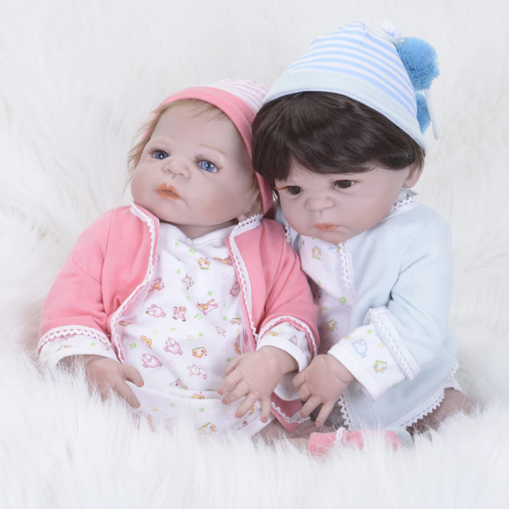 2" 55 см полный Силиконовый корпус Винил реалистичный Bebe Reborn Baby Doll Лидер продаж куклы прекрасный Playmate детский подарок на Рождество