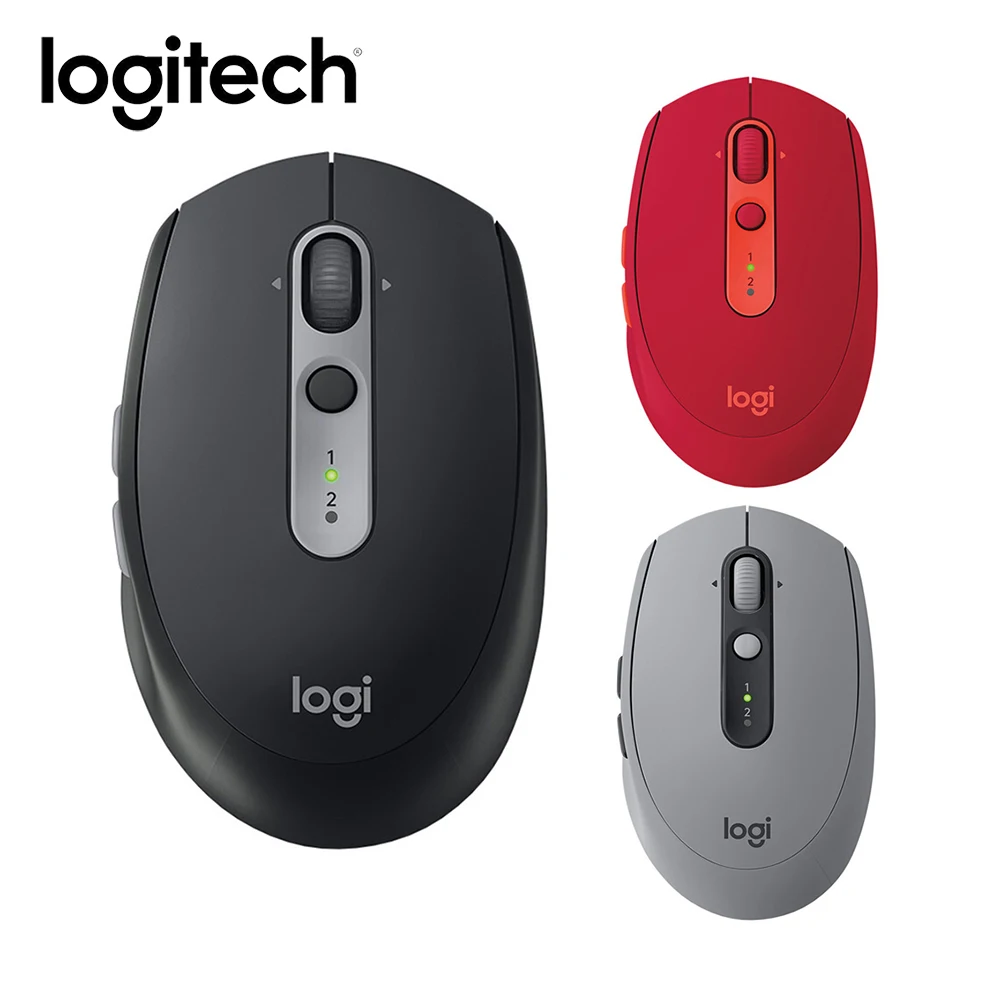 Беспроводная Bluetooth мышь logitech M590, бесшумная оптическая мышь 1000 dpi, 7 кнопок, Офисная мышь для ПК, компьютера