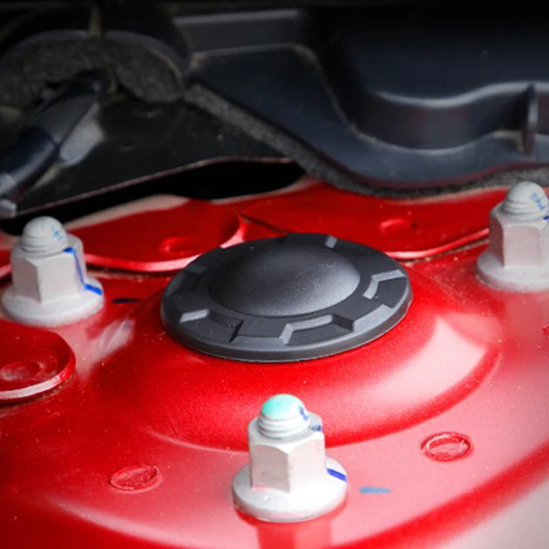 2 Pcs. Abs Black Shock Absorber Cover Dust Cover Suitable For Mazda 3 6